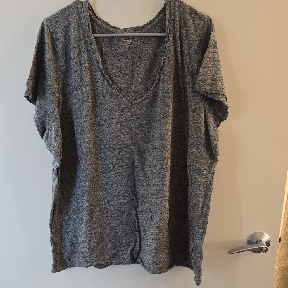 Madewell Heather Gray Short Sleeve Tee